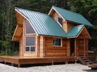 modular log cabin cost