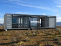 green prefab home design